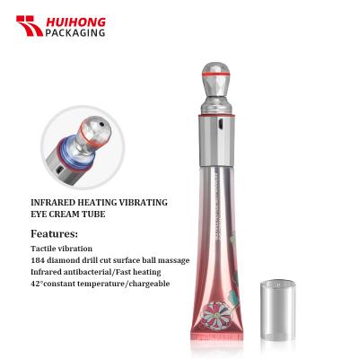 หลอดนวดครีมบำรุงรอบดวงตาไฟฟ้า 30ml พร้อมการสั่นสะเทือนสำหรับบรรจุภัณฑ์เครื่องสำอาง