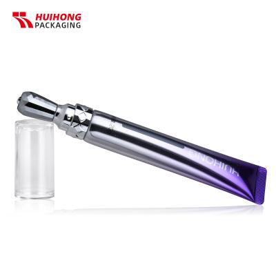 25ml ครีมบำรุงรอบดวงตาเครื่องสำอางหลอดนวดด้วย applicator โลหะผสมสังกะสีสำหรับบรรจุภัณฑ์พลาสติก