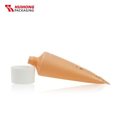หลอดครีมส้มอ่อนพลาสติก 50ml สำหรับโลชั่นบำรุงผิว
