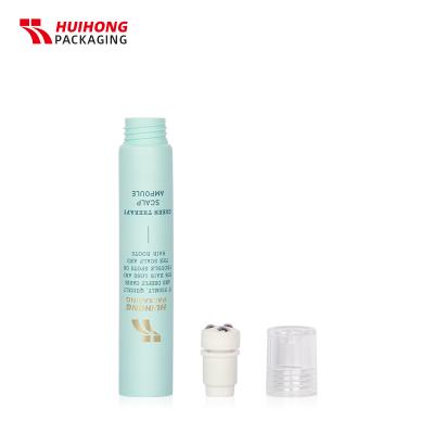 หลอดบรรจุยา 3 ลูก หลอดครีมลูกกลิ้งสแตนเลสพร้อมฝา PETG
