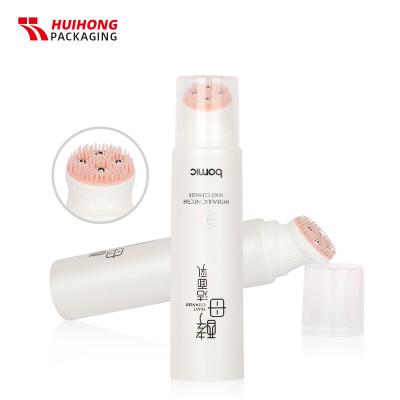 ทรีทเม้นต์นวดหนังศีรษะเคลือบสีขาว แปรงซิลิโคน แปรงทาหน้า โลชั่นครีม หลอด
