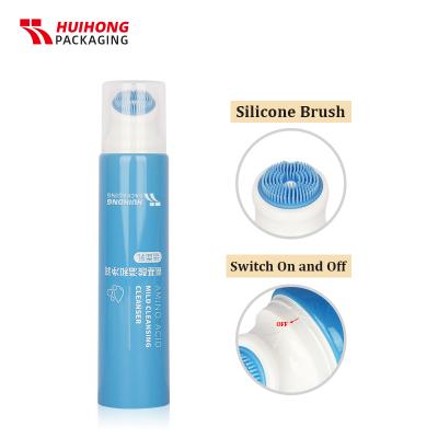 น้ำตาลทรายสีฟ้า เครื่องสำอาง นวดหนังศีรษะ ซิลิโคน แปรง หลอดล้างหน้า
